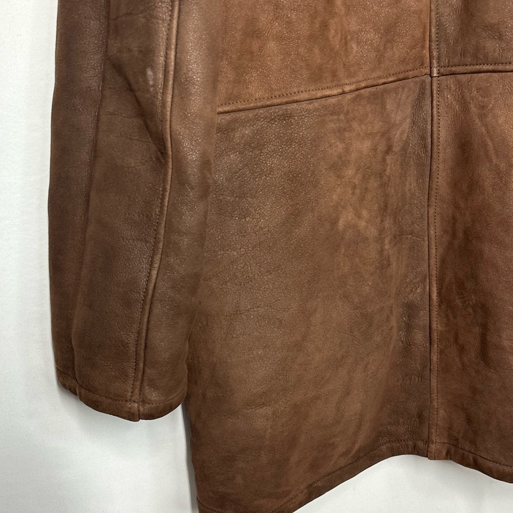 #2644 vintage leather mens jacket Made by PIEL Juan Pina size 52 - Picture 14 of 16